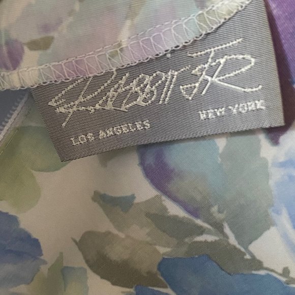 Coquette Like new 1990s Floral fitted flouncy dress Shoulder pads Vintage floral - Picture 9 of 11